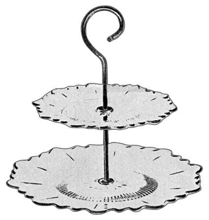 Martha Clear Martha/144 2-Tier Tidbit