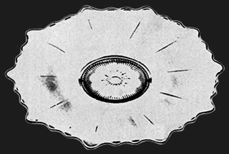 Martha Clear Martha/167 14" Small Center Cabaret Plate