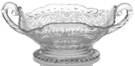 Minerva Clear (Stem 3500) Handled Open Candy Dish