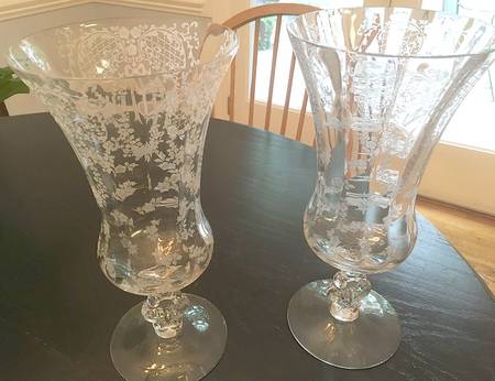 Minerva Clear (Stem 3500) 12" Keyhole-Stem Footed Vase
