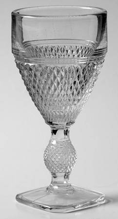 Mt. Vernon Clear Wine Glass