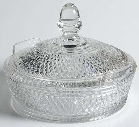 Mt. Vernon Clear Round Covered Butter