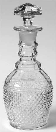 Mt. Vernon Clear Cordial Decanter & Stopper