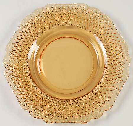 Mt. Vernon Amber Luncheon Plate