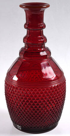 Mt. Vernon Red Decanter No Stopper