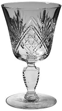 Old English Clear Water Goblet
