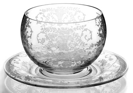 Portia Clear (Stem 3121) Mayonnaise Bowl and Underplate