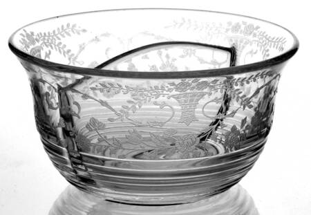 Portia Clear (Stem 3121) Twin Bowl Salad Dressing Set
