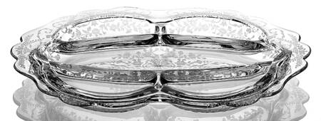 Portia Clear (Stem 3121) #3900 120 12" Oblong 5 Part Relish