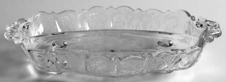 Portia Clear (Stem 3121) #3900 124 Oblong Horizontal Divided 2 Part Relish