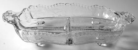 Portia Clear (Stem 3121) #3500/64 4-Toed 3 Part Relish