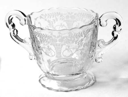 Portia Clear (Stem 3121) 3400/68 Open Footed Sugar