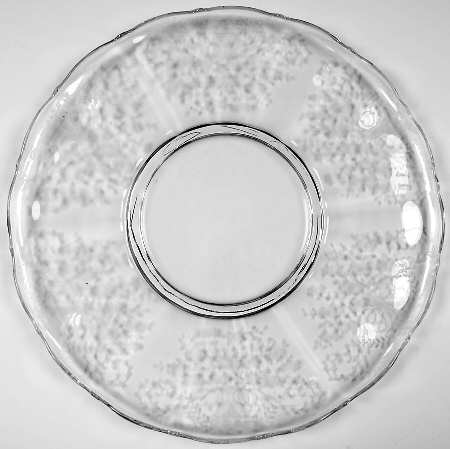 Portia Clear (Stem 3121) Large Rolled Edge Torte Plate