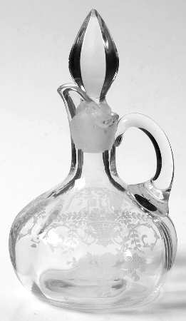 Portia Clear (Stem 3121) Oil Cruet & Stopper