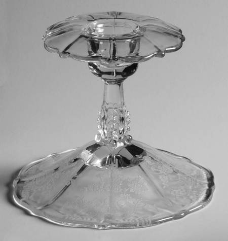 Portia Clear (Stem 3121) 4" Single Light Candlestick