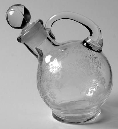 Portia Clear (Stem 3121) Shape 3400 2 Oz Oil Cruet with Stopper