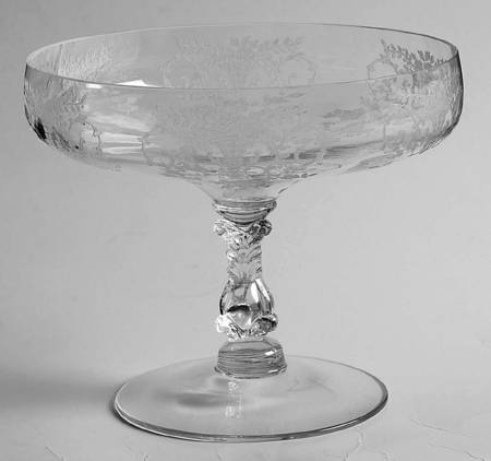 Portia Clear (Stem 3121) Round Compote (Height X Width)