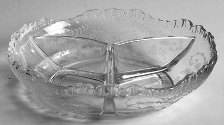 Portia Clear (Stem 3121) 6" Round 3 Part Relish