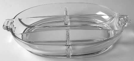Pristine (Stem 1936) 11" Oval 5 Part Relish