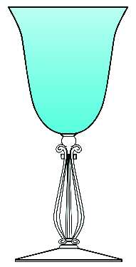 Regency Tahoe Blue Water Goblet