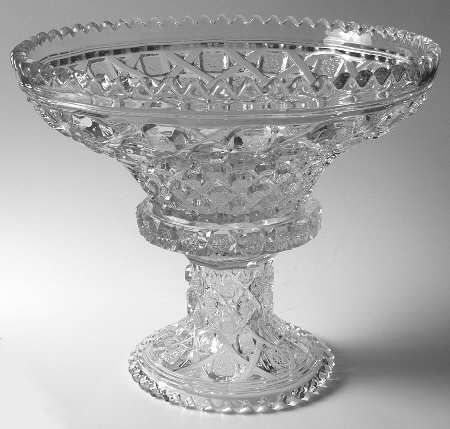 Ribbon Candy Punch Bowl with Stand