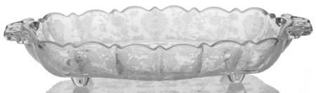 Rose Point Clear 7" Pickle Dish