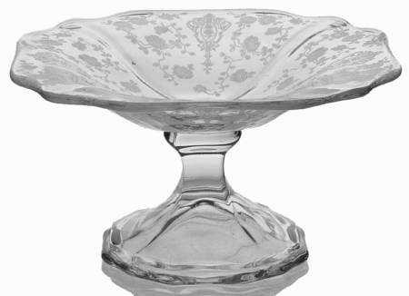 Rose Point Clear Cheese Stand (Shape 3400)