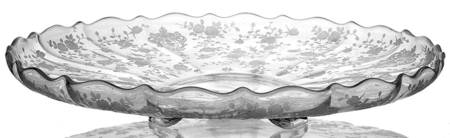 Rose Point Clear 13" 3-Toed Plate