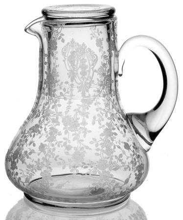 Rose Point Clear (2 Piece) Nite Set (Carafe & Tumbler)