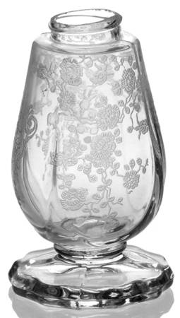 Rose Point Clear 3400/77 Footed Shaker, No Lid