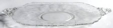 Rose Point Clear 16" Handled Plate (Shape 3400)