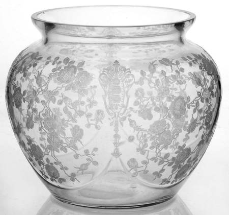 Rose Point Clear 3400 5" Globe Vase