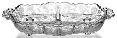 Rose Point Clear #3900/125 3 Part Celery/Relish