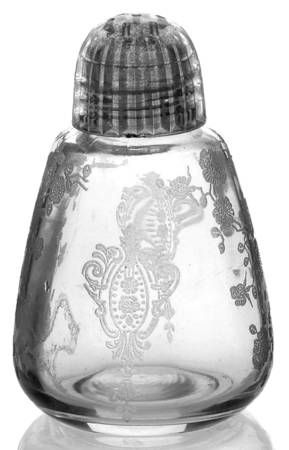 Rose Point Clear Shaker with Plastic Lid