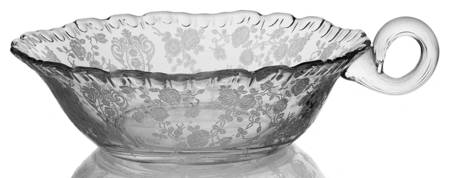 Rose Point Clear 6" 1 Handled Nappy