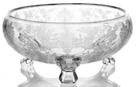Rose Point Clear #P 300 Candy Dish No Lid