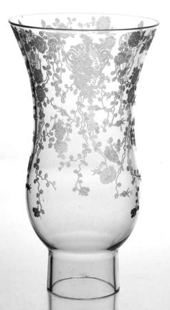Rose Point Clear Hurricane Lamp, Globe Only