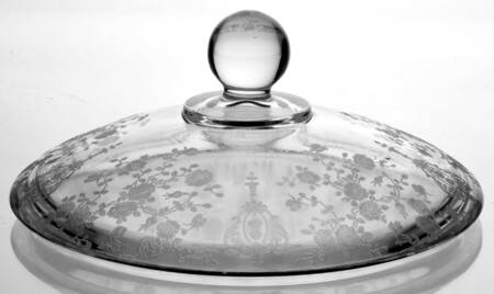 Rose Point Clear Lid for 3-Part Candy Box