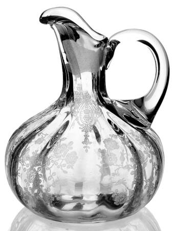 Rose Point Clear Oil Cruet No Stopper