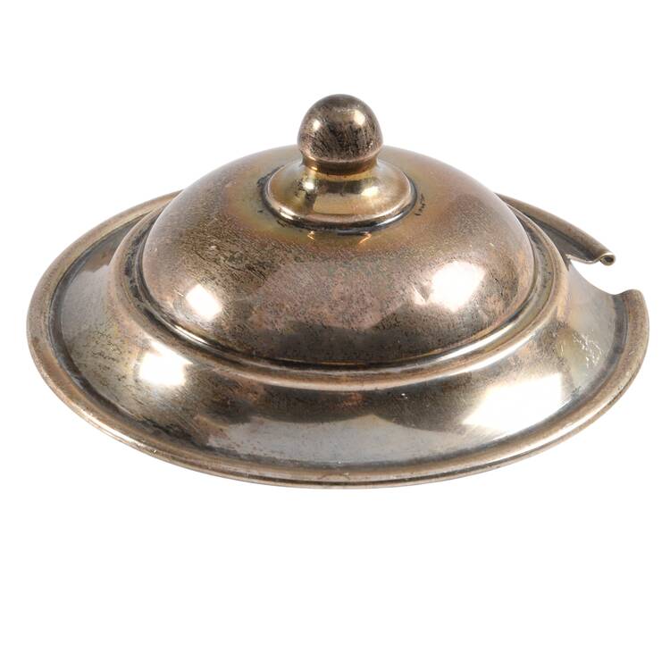 Rose Point (Sterling, Hollowware) Sterling Lid for Crystal Marmalade