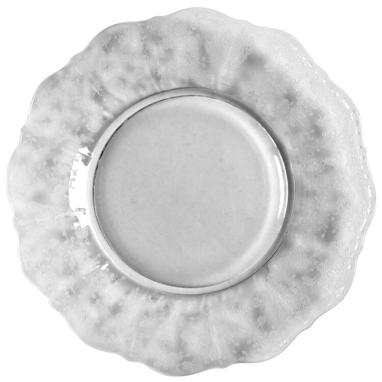 Rose Point Clear Luncheon Plate