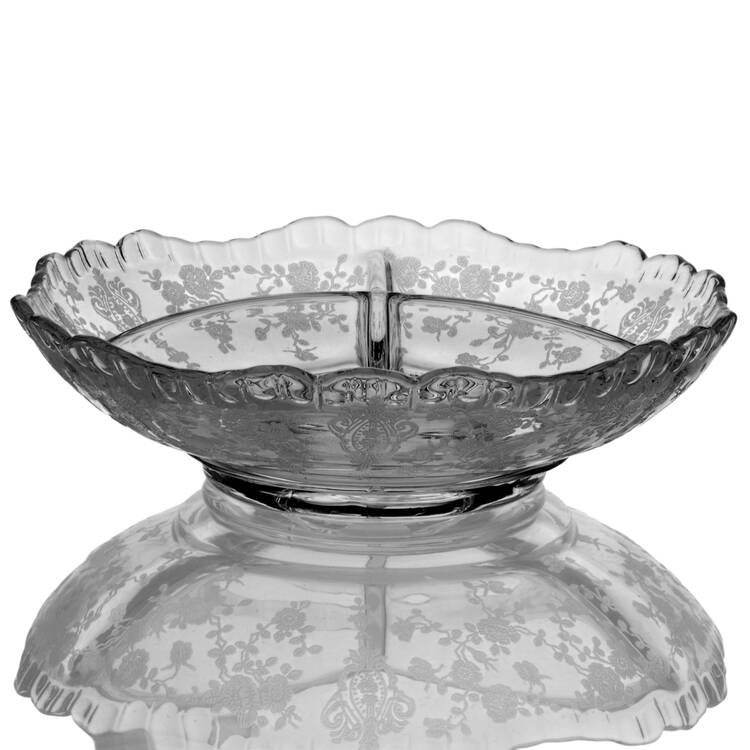 Rose Point Clear 6" Round 3 Part Relish