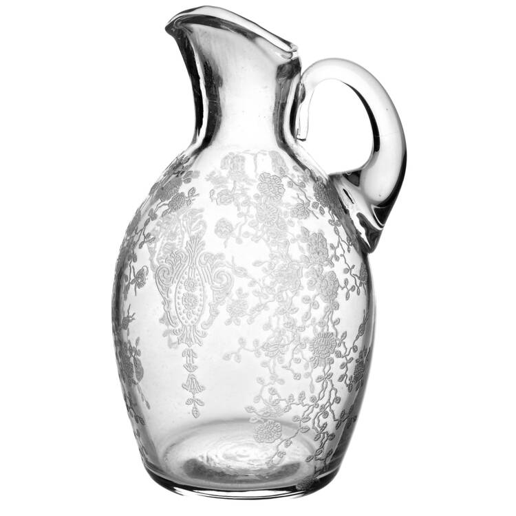 Rose Point Clear 6 Oz Cruet No Stopper