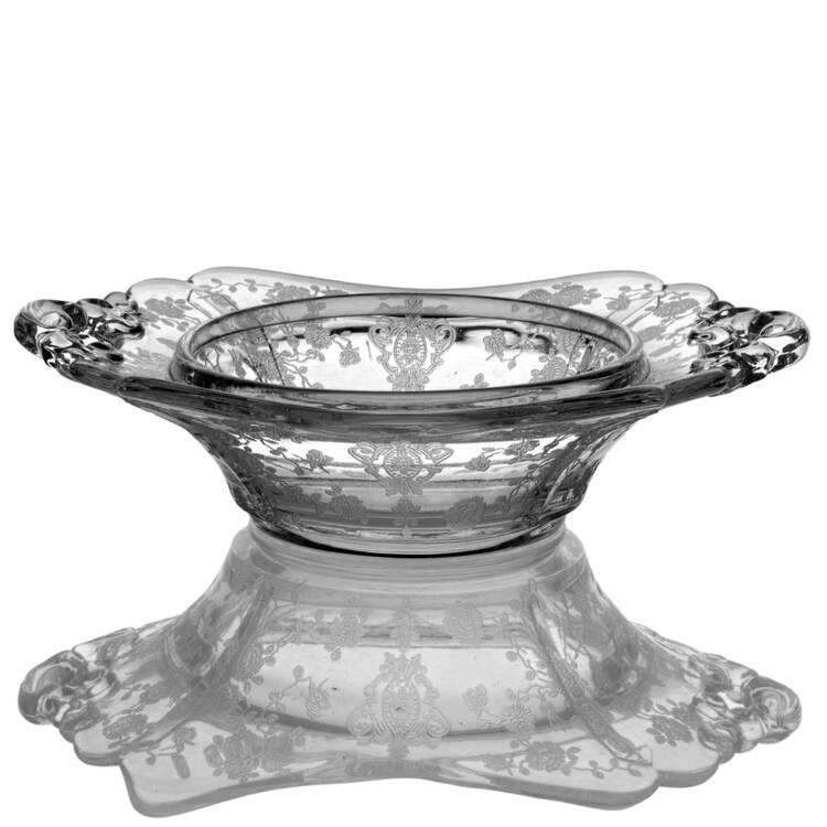 Rose Point Clear 3400 Round Butter No Lid