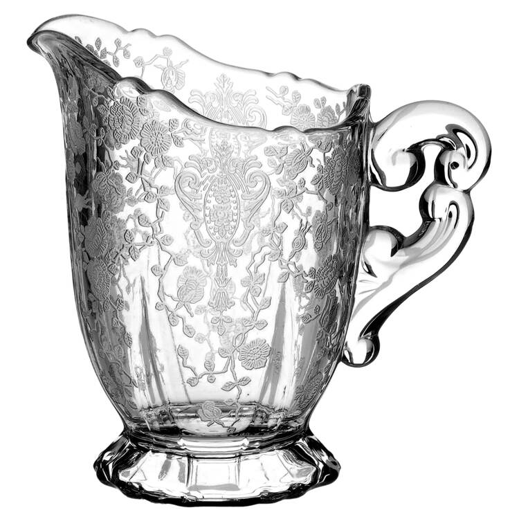 Rose Point Clear Creamer