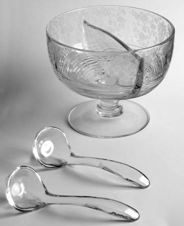 Rose Point Clear (3 Piece) Salad Dressing Set