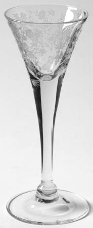 Rose Point Clear Cordial Glass
