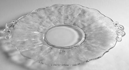 Rose Point Clear Cheese & Cracker Plate