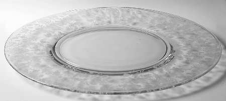 Rose Point Clear Buffet Plate