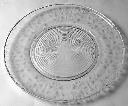 Rose Point Clear Sunday Nite Supper Plate